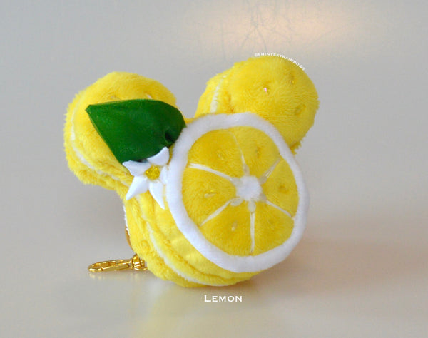 1 Fruit Dessert Plush Keychain Accessory Ornament, Macaron and Tart Plush Keychain