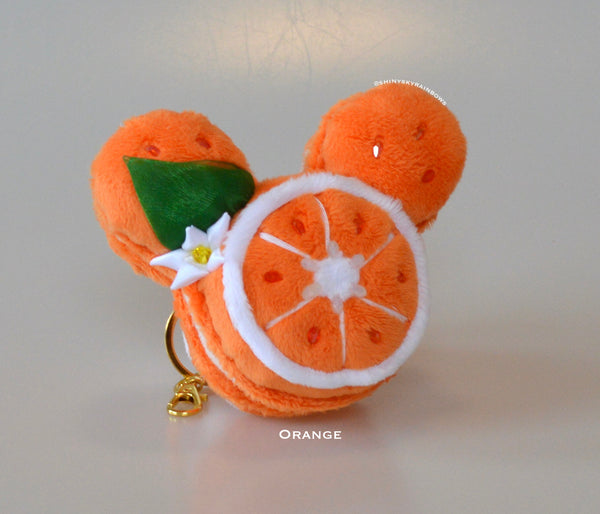 1 Fruit Dessert Plush Keychain Accessory Ornament, Macaron and Tart Plush Keychain