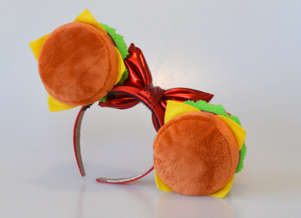 Cheeseburger Ears with bow