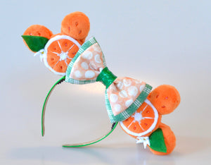 Coming soon, February 18th at 6pm PST/ Pre-order (ship in 2-3 weeks) Orange Citrus Macaron Ears