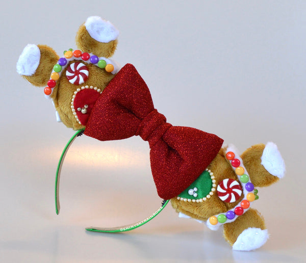 Coming soon, October 1st at 6pm PST/ Pre-order (ship in 2-4weeks) Holiday Gingerbread Houses Ears