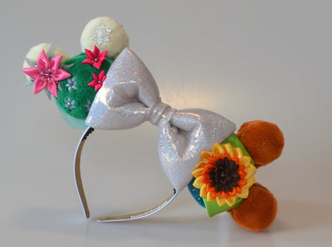 Summer Arendelle Queen and princess inspired Pearl Macaron Ears