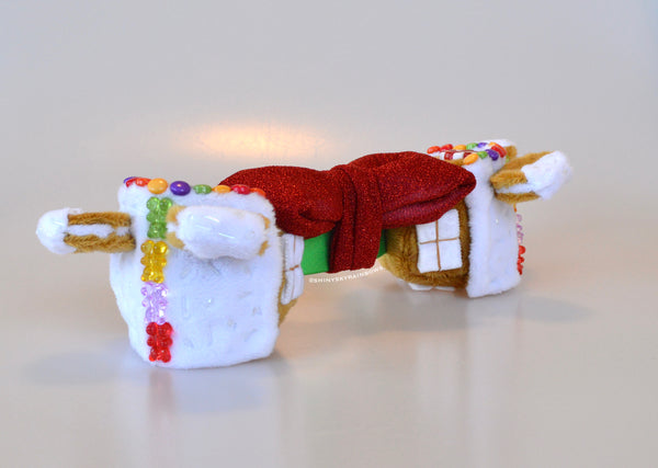 Coming soon, October 1st at 6pm PST/ Pre-order (ship in 2-4weeks) Holiday Gingerbread Houses Ears