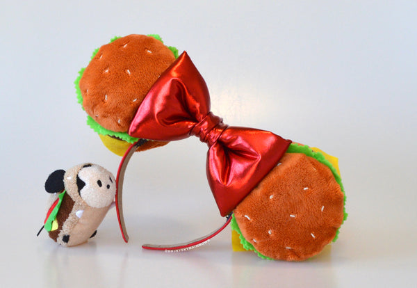 Cheeseburger Ears with bow