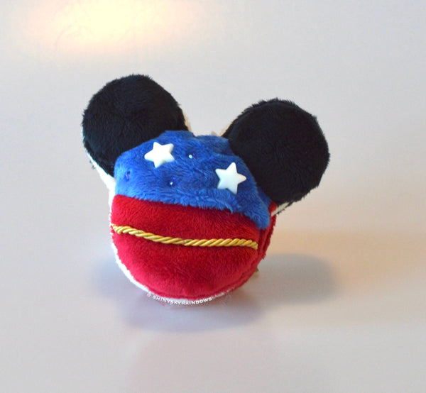 Mouse shaped Macaron Plush Keychain Accessory