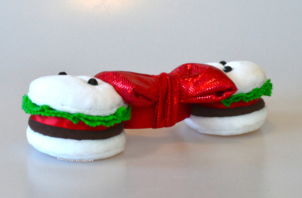 Coming soon, May 3rd at 6pm PST/ Pre-order (ship in 2-4 weeks) San Fransokyo Robot Inspired White Bun Hamburger Ears with bow