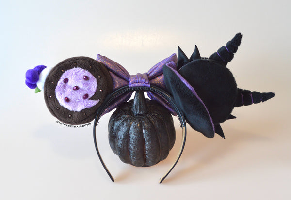 Coming soon, June 29th at 6pm PST/ (Pre-order ship in 1-3 weeks) Maleficent Inspired Macaron and Dark Chocolate Dessert Ears