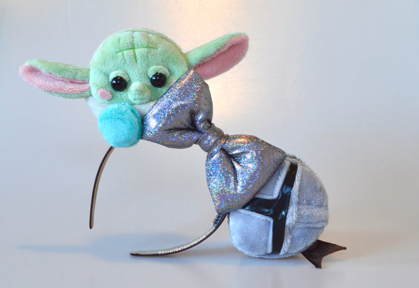 Galactic Green Baby and Bounty Hunter inspired Macaron Ears