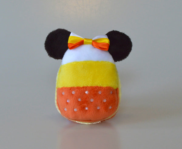 Coming soon, August 3rd at 6pm PST/ Pre-order (ship in 1-3 weeks) 1 Halloween Accessory Keychain, Fluffy Pumpkin Plush, Halloween Candy Corn Macaron and Lollipop Keychain Accessory