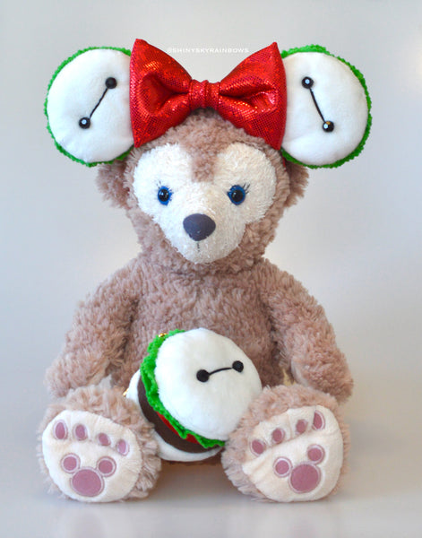 Coming soon, May 3rd at 6pm PST/ Pre-order (ship in 2-4 weeks) San Fransokyo Robot Inspired White Bun Hamburger Ears with bow