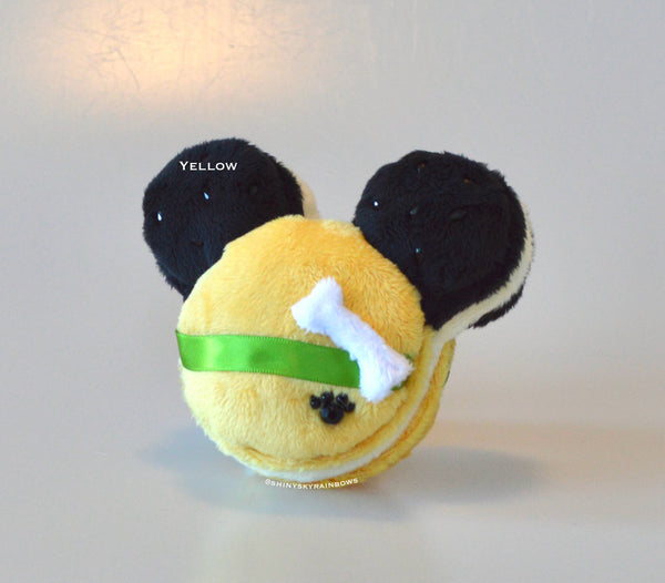 Mouse shaped Macaron Plush Keychain Accessory