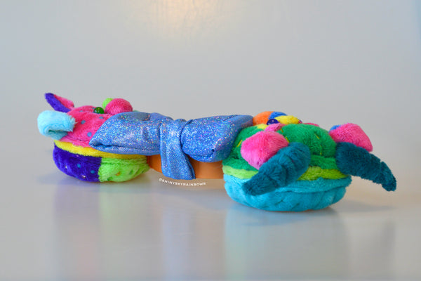 Coming soon, August 3rd at 6pm PST/ (Pre-order ship in 1-3 weeks) Mix and Match Day of the dead inspired Macaron Ears with Blue bow