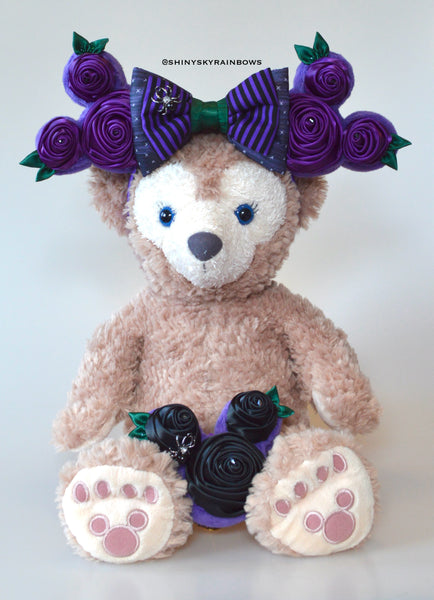 Coming soon, August 30th at 6pm PST/ Pre-order (ship in 2-4 weeks) Spooky Rose Ears, Spooky Rose Frosting Cake Ears