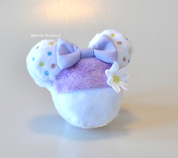 Mouse shaped Macaron Plush Keychain Accessory