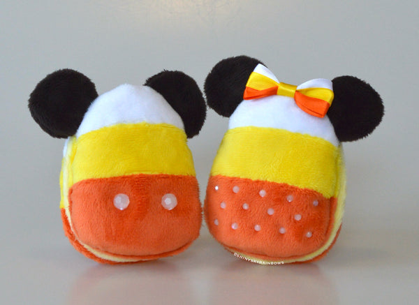 Coming soon, August 3rd at 6pm PST/ Pre-order (ship in 1-3 weeks) 1 Halloween Accessory Keychain, Fluffy Pumpkin Plush, Halloween Candy Corn Macaron and Lollipop Keychain Accessory