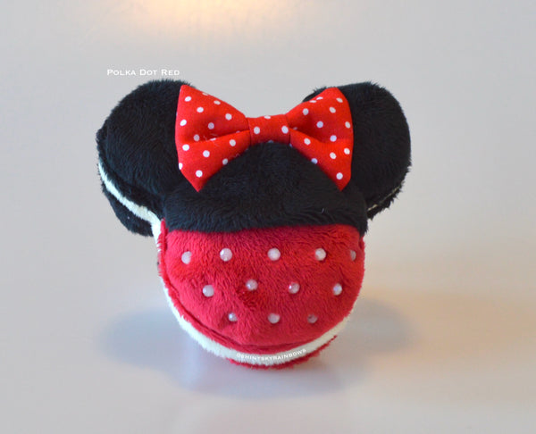 Mouse shaped Macaron Plush Keychain Accessory