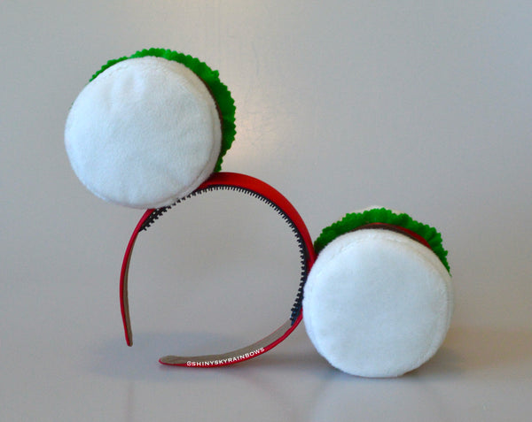 Coming soon, May 3rd at 6pm PST/ Pre-order (ship in 2-4 weeks) San Fransokyo Robot Inspired NO BOW White Bun Hamburger Ears