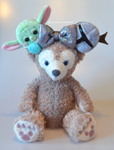 Galactic Green Baby and Bounty Hunter inspired Macaron Ears