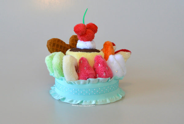 Coming soon, May 3rd at 6pm PST/ Pre-order (ship in 2-4weeks)  Pudding à la mode Dessert Plush (15 pieces)