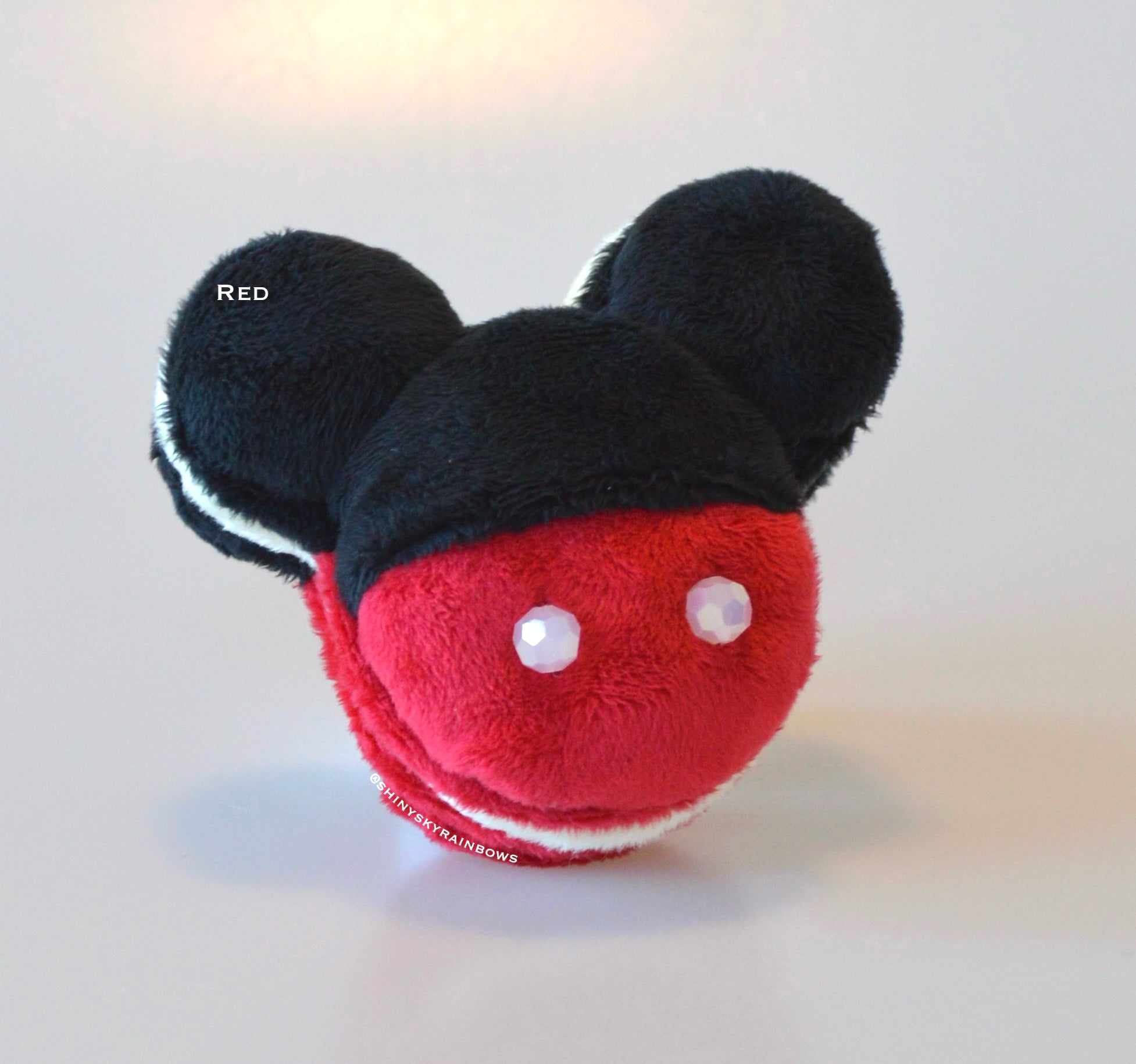 Mouse shaped Macaron Plush Keychain Accessory