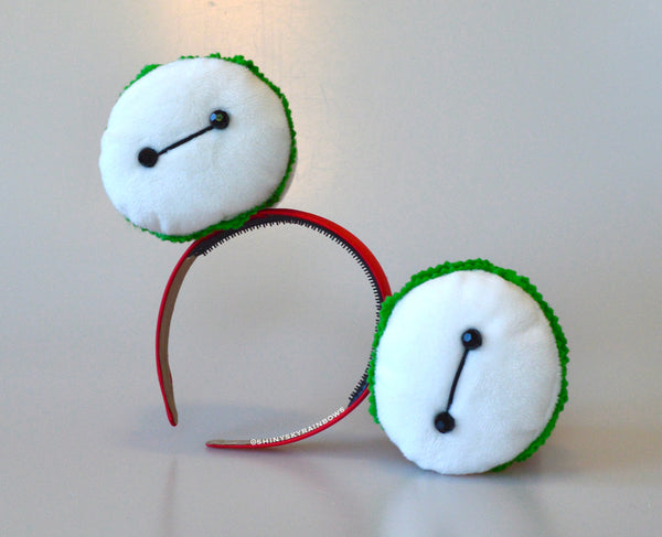 Coming soon, May 3rd at 6pm PST/ Pre-order (ship in 2-4 weeks) San Fransokyo Robot Inspired NO BOW White Bun Hamburger Ears