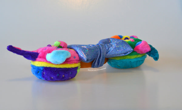Coming soon, August 3rd at 6pm PST/ (Pre-order ship in 1-3 weeks) Mix and Match Day of the dead inspired Macaron Ears with Blue bow