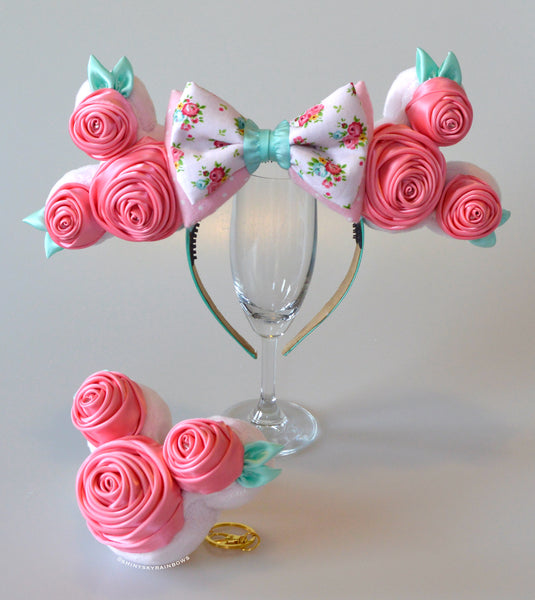 Coming soon, May 3rd at 6pm PST/ Pre-order (ship in 2-4 weeks) Rose Ears, Rose Frosting Cake Ears