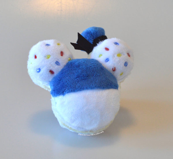 Mouse shaped Macaron Plush Keychain Accessory