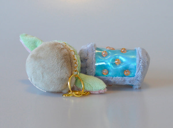 Galactic Green Baby Keychain Plush