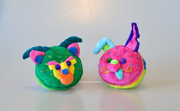 Coming soon, August 3rd at 6pm PST/ (Pre-order ship in 1-3 weeks) Day of the dead inspired Plush Keychain Accessory