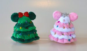 1  Holiday Tree Plush Ornament Keychain Accessory, 1 Christmas Tree plush