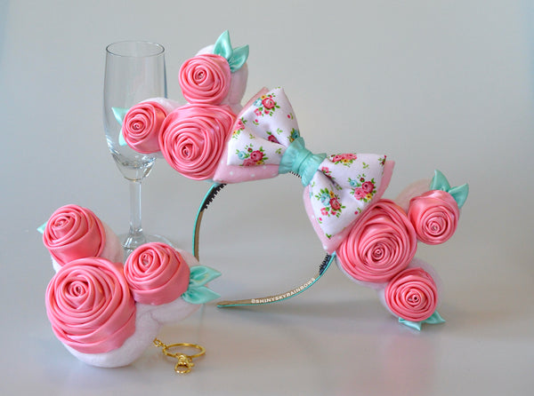 Coming soon, May 3rd at 6pm PST/ Pre-order (ship in 2-4 weeks) Rose Ears, Rose Frosting Cake Ears