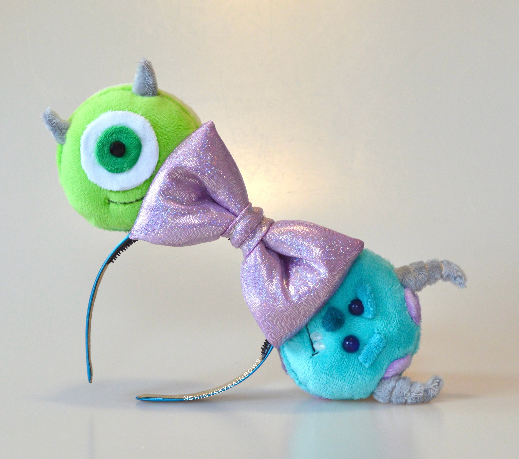 Coming soon, November 2nd at 6pm PST/ Pre-order (ship in 2-4 weeks) Blue and Green Monsters inspired ears