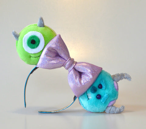 Coming soon, November 2nd at 6pm PST/ Pre-order (ship in 2-4 weeks) Blue and Green Monsters inspired ears