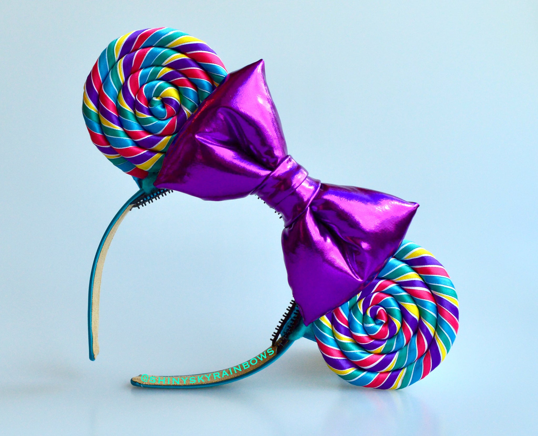 Purple bow Rainbow Lollipop Ears