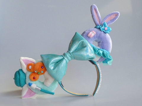 Artist Cat and Dancer Bunny Donut Ears