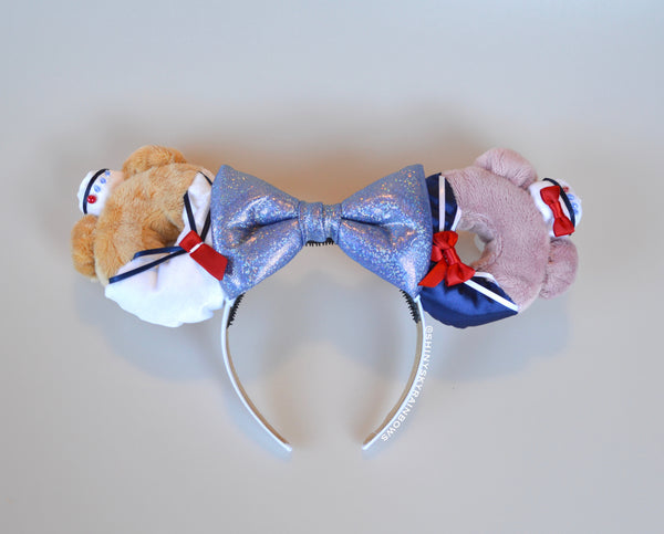 Mr. and Miss. Sailor Bear Donut Ears