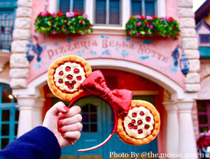 Coming soon, February 18th at 6pm PST/ Pre-order (ship in 2-3weeks) Pizza Ears with a red bow