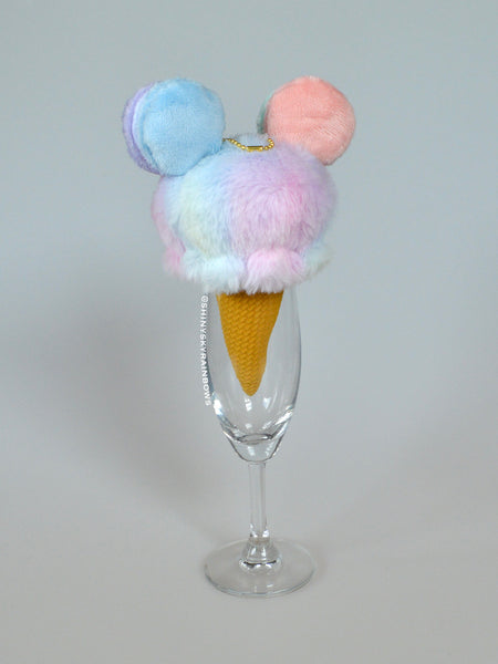 Rainbow Sherbet Ice cream (with Macaron toppings) Plush accessory
